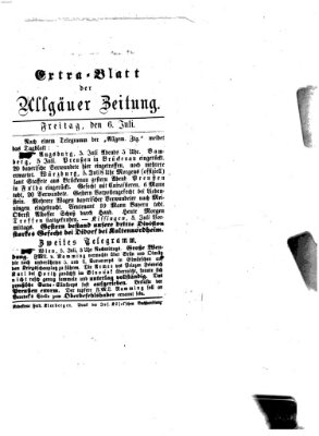 Allgäuer Zeitung Freitag 6. Juli 1866