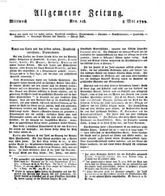Allgemeine Zeitung Mittwoch 8. Mai 1799