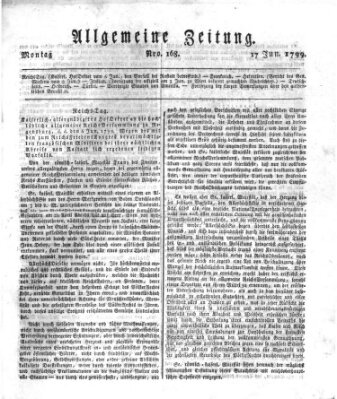 Allgemeine Zeitung Montag 17. Juni 1799