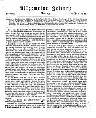 Allgemeine Zeitung Montag 24. Juni 1799