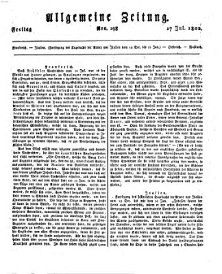 Allgemeine Zeitung Freitag 17. Juli 1801