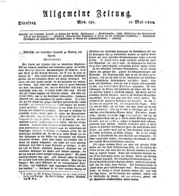 Allgemeine Zeitung Dienstag 11. Mai 1802