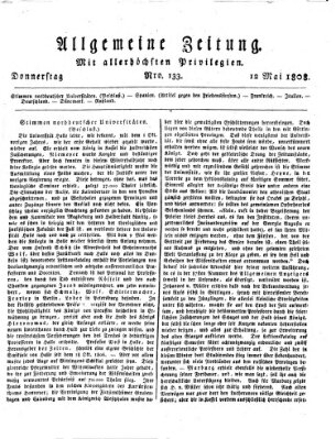 Allgemeine Zeitung Donnerstag 12. Mai 1808
