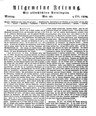 Allgemeine Zeitung Montag 9. Oktober 1809