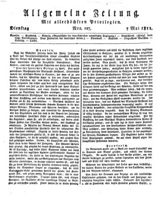 Allgemeine Zeitung Dienstag 7. Mai 1811