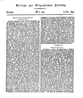 Allgemeine Zeitung Dienstag 5. Dezember 1815