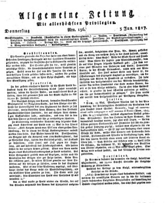 Allgemeine Zeitung Donnerstag 5. Juni 1817