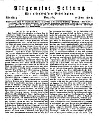 Allgemeine Zeitung Dienstag 10. Juni 1817