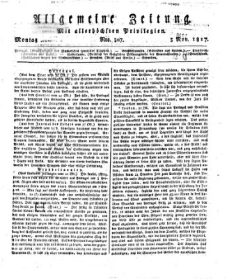 Allgemeine Zeitung Montag 3. November 1817