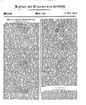 Allgemeine Zeitung Mittwoch 12. November 1817