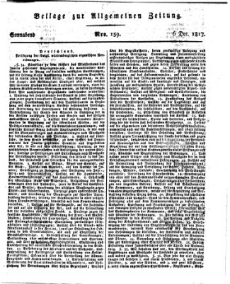 Allgemeine Zeitung Samstag 6. Dezember 1817