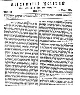 Allgemeine Zeitung Montag 30. August 1819