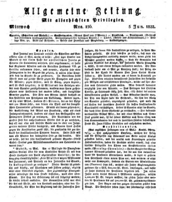 Allgemeine Zeitung Mittwoch 5. Juni 1822