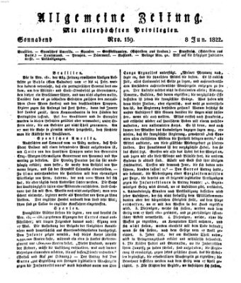 Allgemeine Zeitung Samstag 8. Juni 1822
