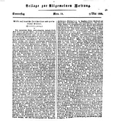 Allgemeine Zeitung Donnerstag 9. Mai 1822