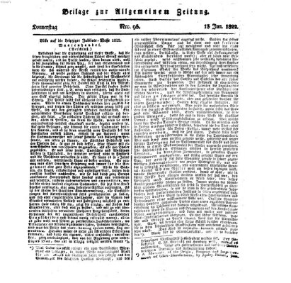 Allgemeine Zeitung Donnerstag 13. Juni 1822