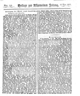 Allgemeine Zeitung Samstag 15. November 1823