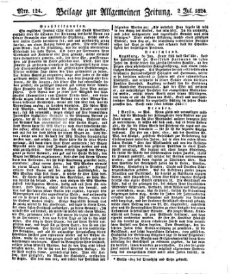 Allgemeine Zeitung Freitag 2. Juli 1824