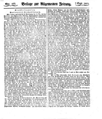 Allgemeine Zeitung Dienstag 7. September 1824