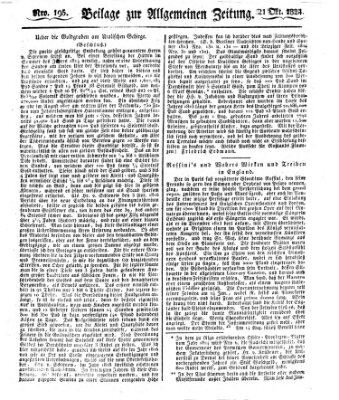 Allgemeine Zeitung Donnerstag 21. Oktober 1824