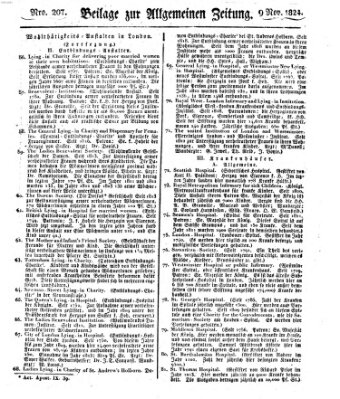 Allgemeine Zeitung Dienstag 9. November 1824