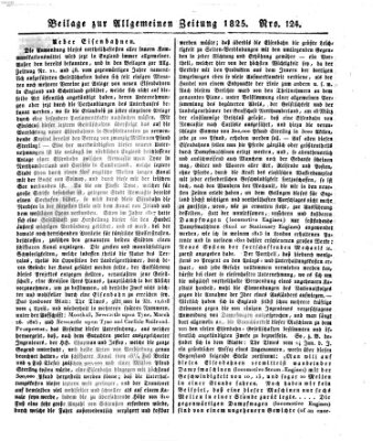 Allgemeine Zeitung Mittwoch 4. Mai 1825