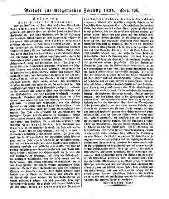 Allgemeine Zeitung Freitag 6. Mai 1825