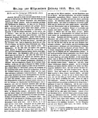 Allgemeine Zeitung Donnerstag 2. Juni 1825