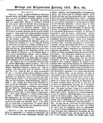Allgemeine Zeitung Freitag 8. Juli 1825