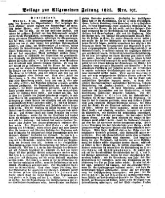 Allgemeine Zeitung Samstag 16. Juli 1825
