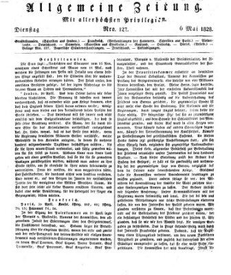 Allgemeine Zeitung Dienstag 6. Mai 1828