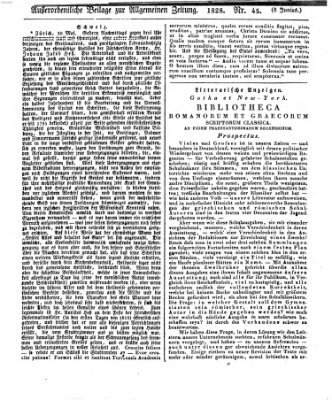 Allgemeine Zeitung Sonntag 8. Juni 1828