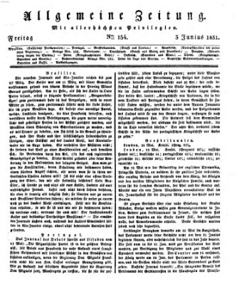 Allgemeine Zeitung Freitag 3. Juni 1831