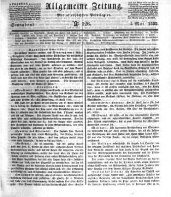 Allgemeine Zeitung Samstag 5. Mai 1832