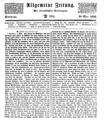 Allgemeine Zeitung Sonntag 20. Mai 1832