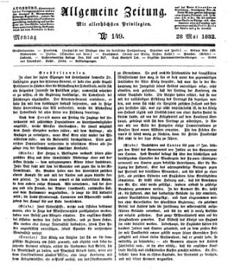 Allgemeine Zeitung Montag 28. Mai 1832