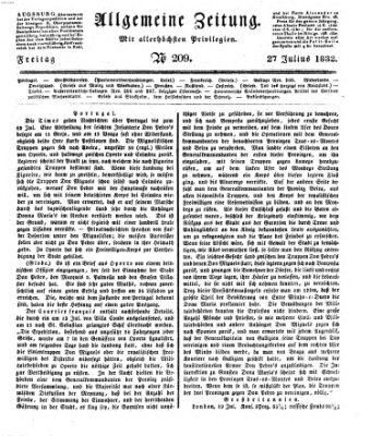 Allgemeine Zeitung Freitag 27. Juli 1832