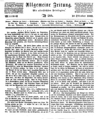 Allgemeine Zeitung Mittwoch 10. Oktober 1832