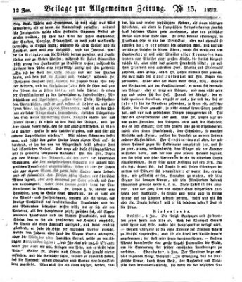 Allgemeine Zeitung Sonntag 13. Januar 1833