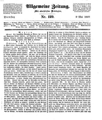 Allgemeine Zeitung Dienstag 9. Mai 1837