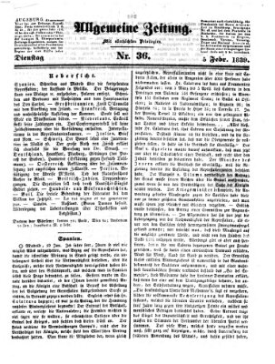 Allgemeine Zeitung Dienstag 5. Februar 1839