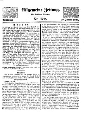 Allgemeine Zeitung Mittwoch 19. Juni 1839