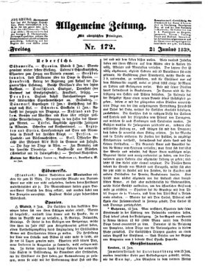 Allgemeine Zeitung Freitag 21. Juni 1839