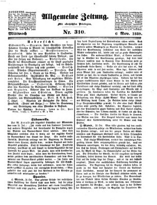 Allgemeine Zeitung Mittwoch 6. November 1839
