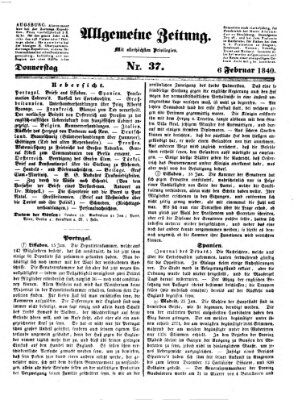 Allgemeine Zeitung Donnerstag 6. Februar 1840