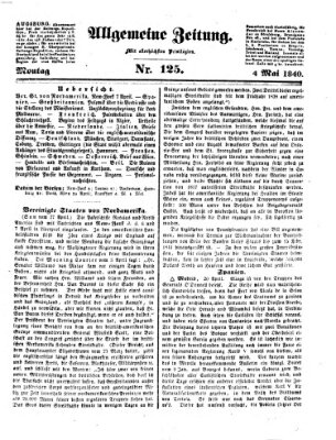 Allgemeine Zeitung Montag 4. Mai 1840