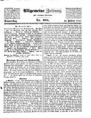 Allgemeine Zeitung Donnerstag 23. Juli 1840