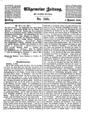Allgemeine Zeitung Freitag 4. Juni 1841