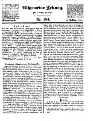 Allgemeine Zeitung Samstag 3. Juli 1841