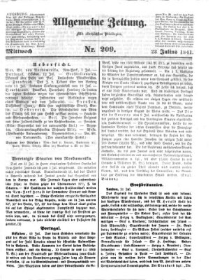 Allgemeine Zeitung Mittwoch 28. Juli 1841